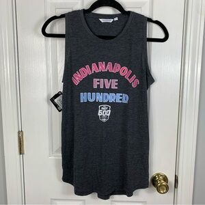 Indy 500 NASCAR Womens Gray Tank Size Small
